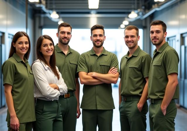 El equipo de profesionales de Ritmo Wash frente a la instalación